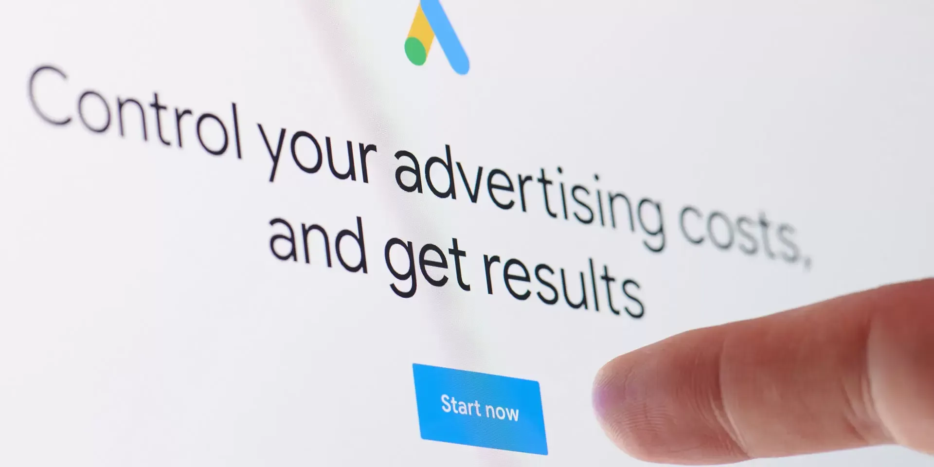 Google ads screen