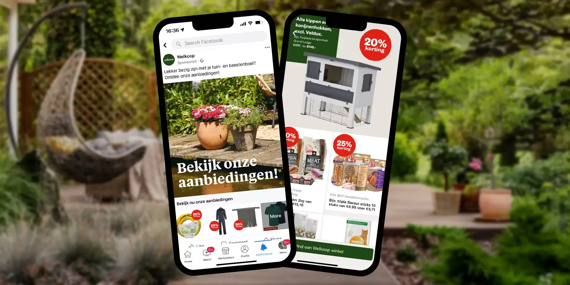 welkoop-on-phone
